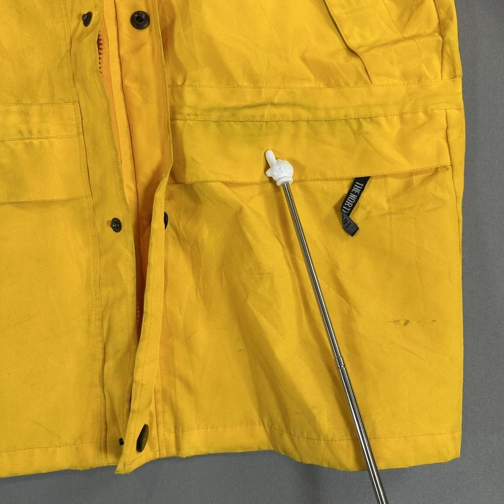 The North Face Jacket Mens XXL Yellow Black Colorblock Hooded‎ Full Zip Ski